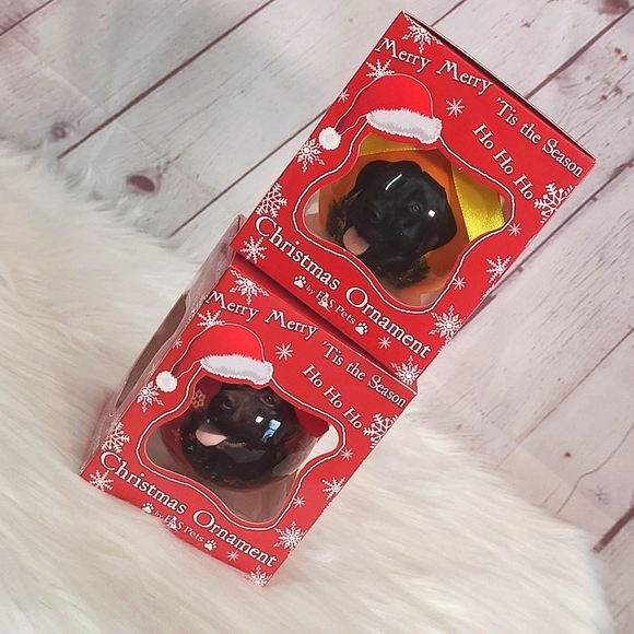 🆕️ Kirkland's Christmas Ornament Labrador Retreiver Lab Dog Pair of  Ornaments - Picture 10 of 15